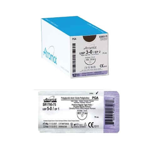 خيط فكريل اي سورب 0/4 قاطع