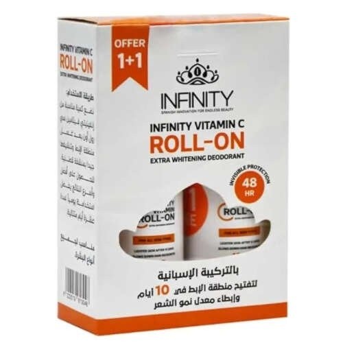 انفينيتي مزيل عرق رول اون 80 مل عرض 1+ 1